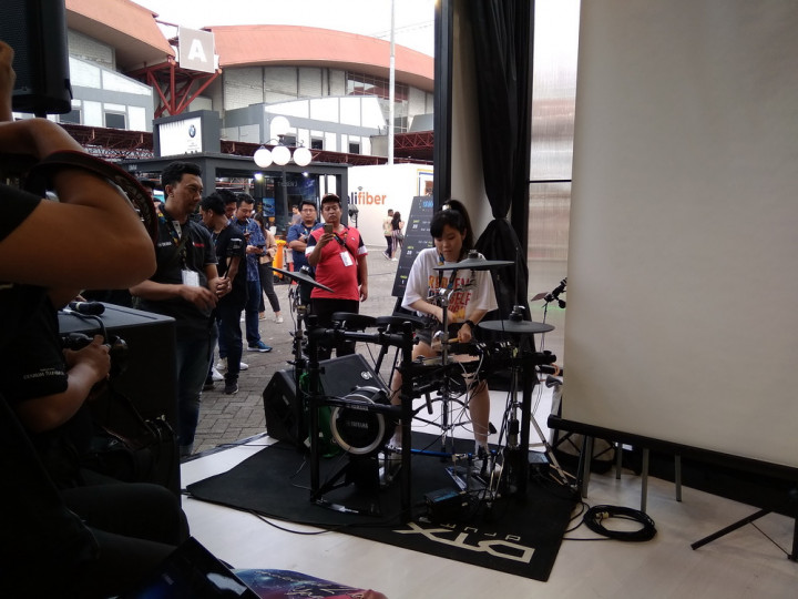 Drummer Jepang Senri Kawaguchi Meriahkan Area Java Jazz 2020