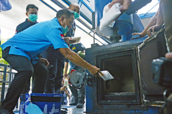 BNNP Sulsel Musnahkan Sabu Senilai Rp5,5 M