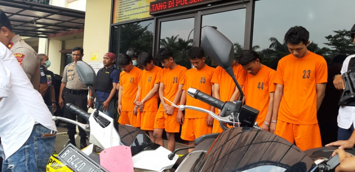 7 Anggota Geng Motor di Serpong Ditangkap