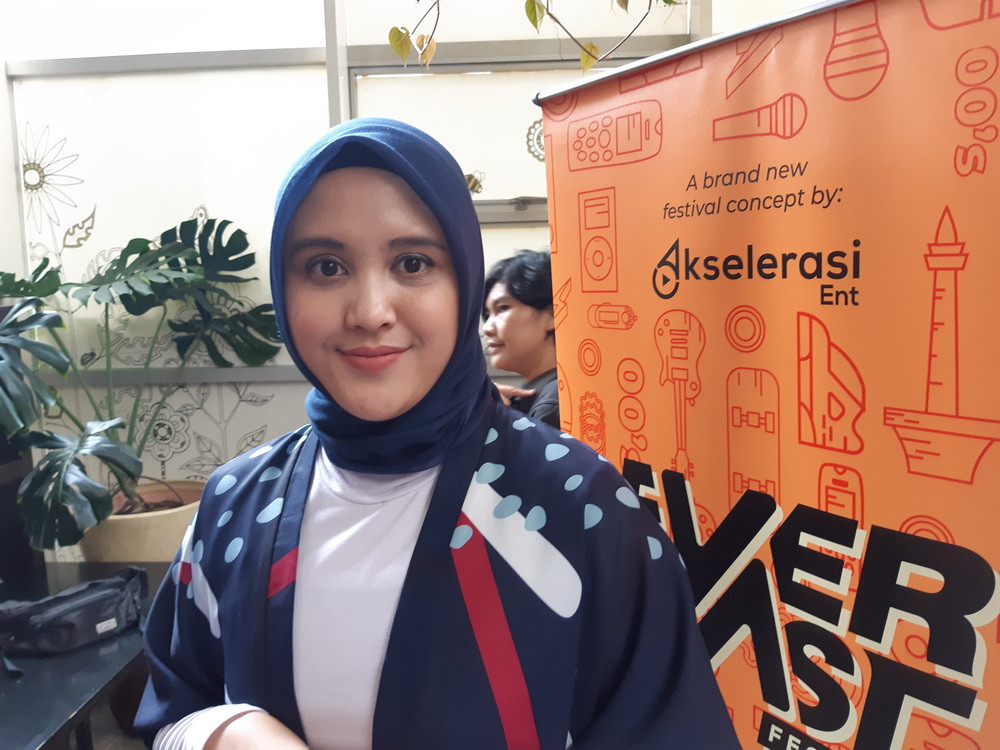 Arinda promotor Everblast Festival (Foto: Medcom/Abas)