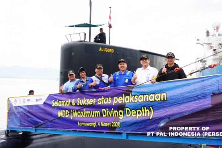 Kapal Selam Alugoro Sukses Jalani Tes Tactical Diving Depth