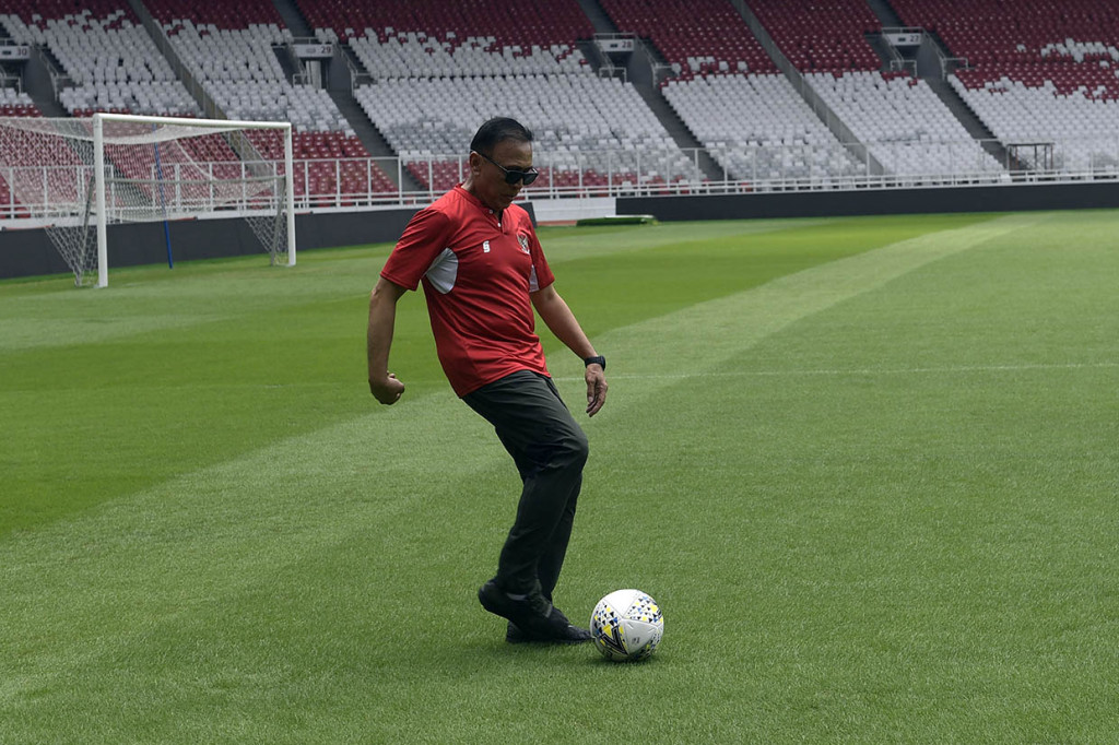 Ketum PSSI Tinjau Kesiapan SUGBK sebagai Venue Piala Dunia U-20