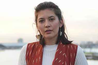 Aksi Hannah Al Rashid dalam Hari Perempuan Internasional