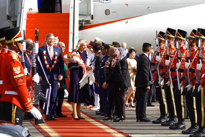 Dutch King Willem-Alexander Arrives in Indonesia
