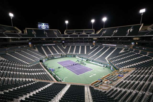 Lapangan tenis Indian Wells : AFP /AL BELLO)