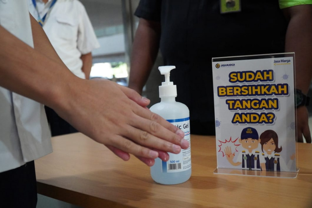 Cegah Korona, Jasa Marga Sediakan Hand Sanitizer di Rest