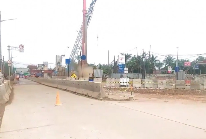 Pipa Gas PGN di Cakung Bocor