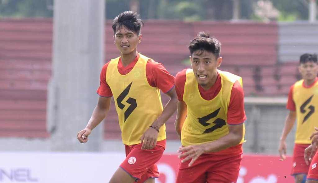 Skuat Arema berlatih. (Foto: Media Officer Arema)