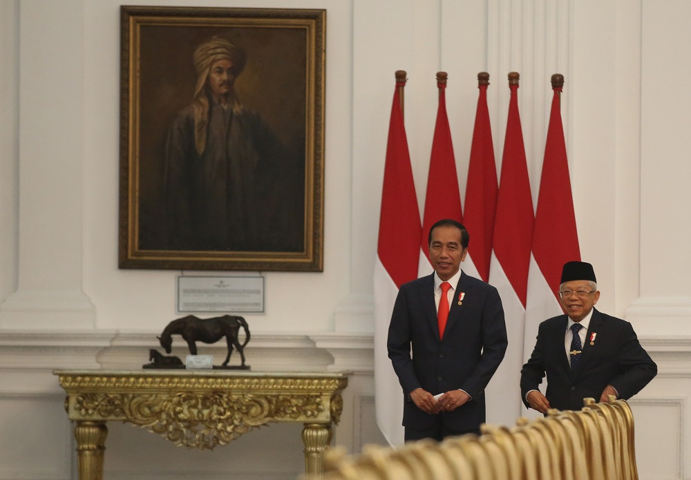 Presiden Joko Widodo dan Wakil Presiden Ma'ruf Amin. Foto: MI/Ramdani