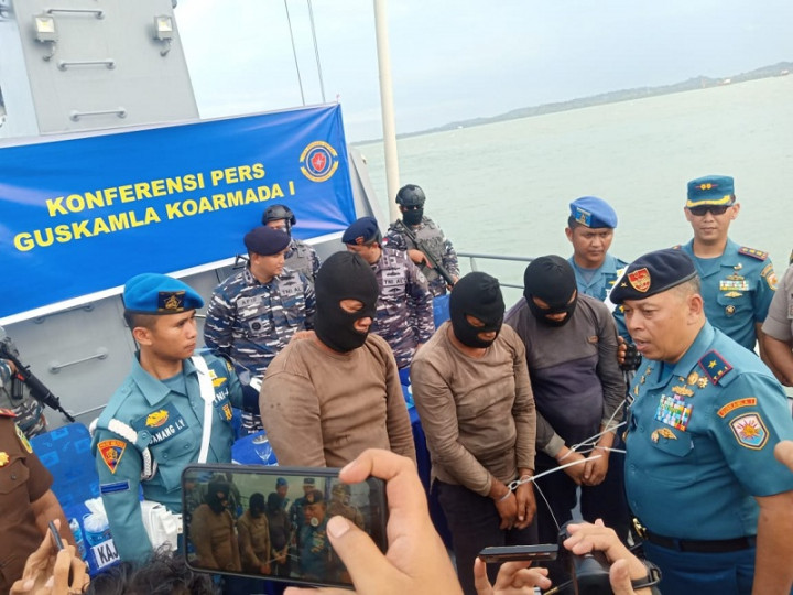 3 Perompak Ditangkap di Perairan Pulau Nipah