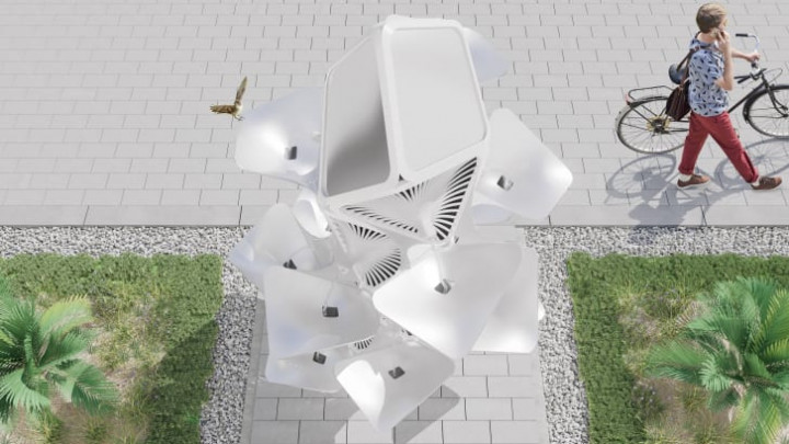 Desain Air Mancur yang Terinspirasi Kumbang Gurun