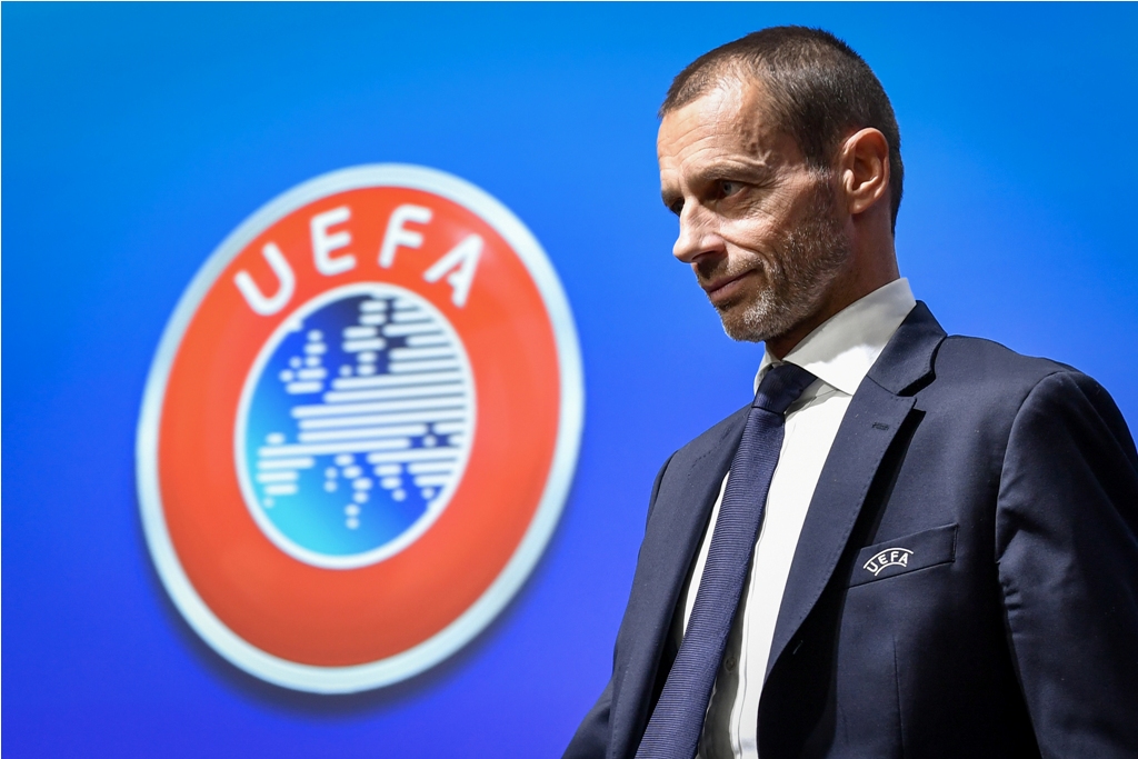 Presiden UEFA Aleksander Ceferin. (Fabrice COFFRINI / AFP)