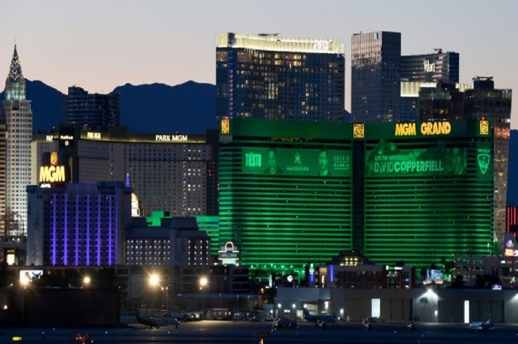 Pemandangan salah satu sudut area kasino di Las Vegas, Nevada, AS. (Foto: AFP Photo/Ethan Miller)