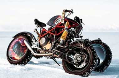 Tampilan Liar Ducati Hypermotard jadi Motor Roda Tiga