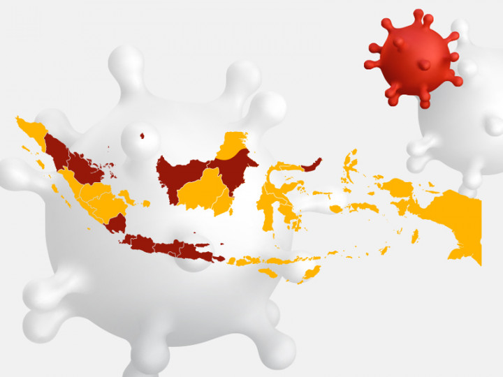 Sebaran Virus Korona di Indonesia Bulan Maret