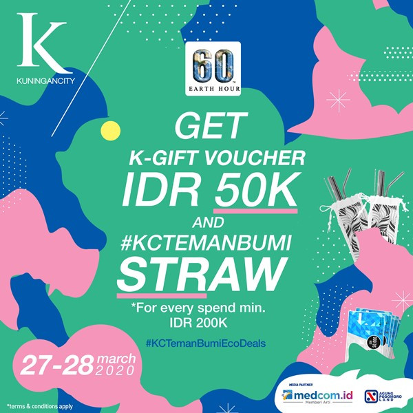 Dukung <i>Earth Hour</i>, Kuningan City Tawarkan Program Belanja Khusus