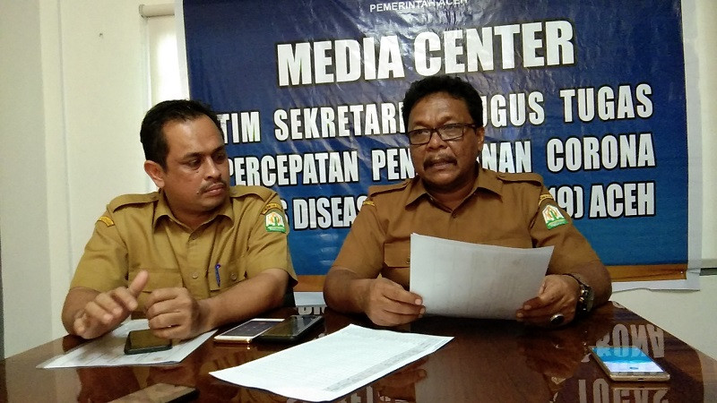 Juru bicara penanganan covid-19 Aceh, Saifullah. (Foto: Medcom.id/Fatma)