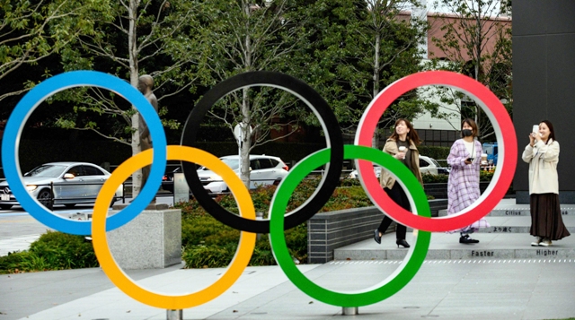 Lambang Olimpiade: Foto AFP/PHILIP FONG (STF)