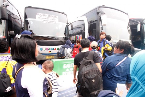 Ilustrasi mudik/MI/Bary Fathahillah)