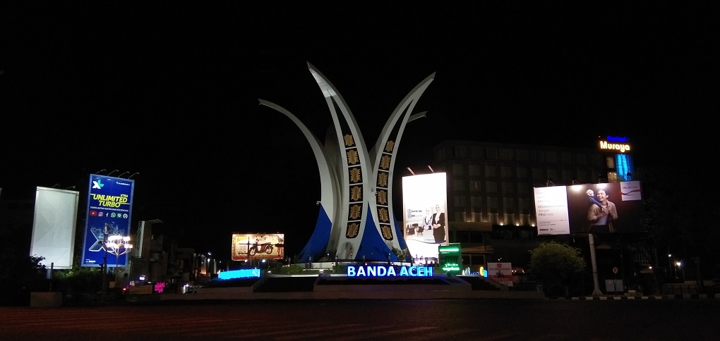 Suasana malam hari Kota Banda Aceh. Medcom.id-Fajri Fatmawati