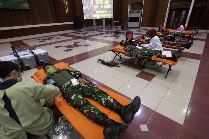 250 Prajurit dan PNS Kopassus Ikut Donor Darah