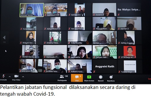 Pertama Kalinya, Ratusan Pegawai Batan Dilantik Secara Daring