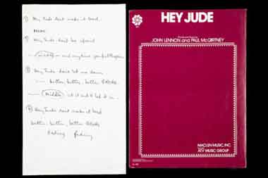 Kertas Bertuliskan Lirik Asli Lagu Hey Jude Terjual Rp15 Miliar
