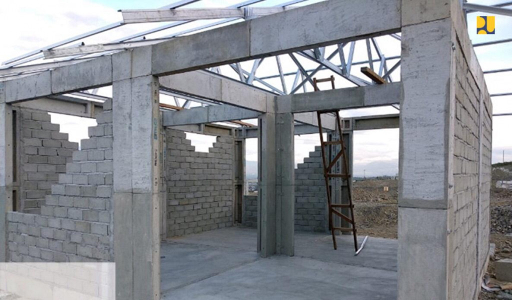 Hunian tetap bagi korban bencana gempa bumi di Sulawesi. Foto: Kementerian PUPR