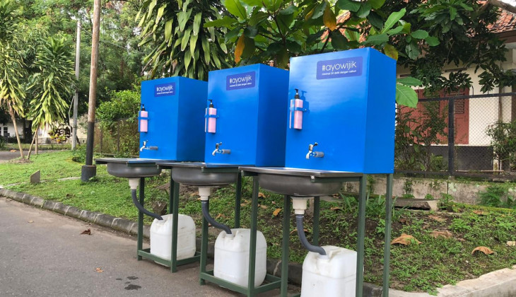 Wastafel portabel buatan dosen UGM, Foto:  Dok.UGM