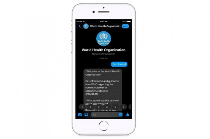 WHO Luncurkan Chatbot Facebook Messenger