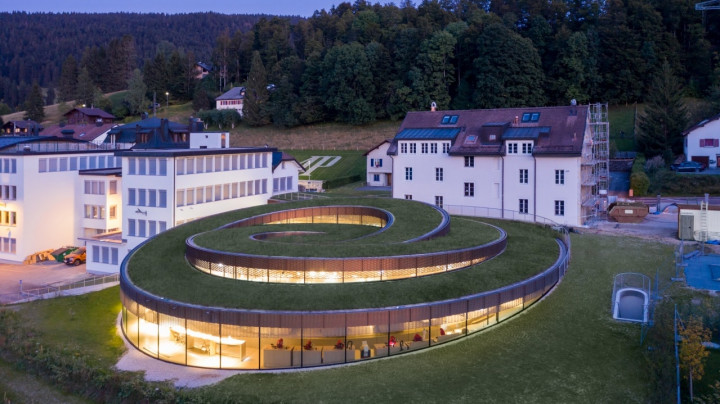 Museum Unik Bentuk Spiral di Swiss