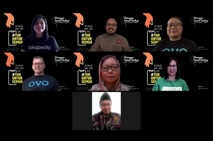 Gandeng Tokopedia dan Grab, Ovo Gelar Patungan untuk Berbagi THR