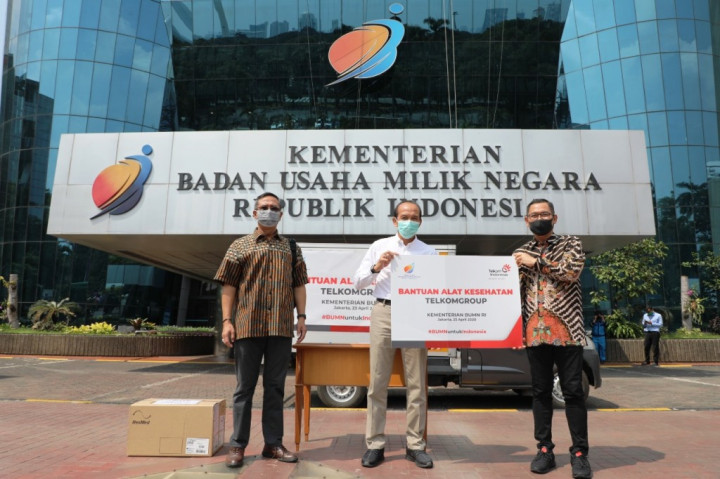 TelkomGroup Serahkan 44 Ventilator kepada Yayasan BUMN Untuk Indonesia