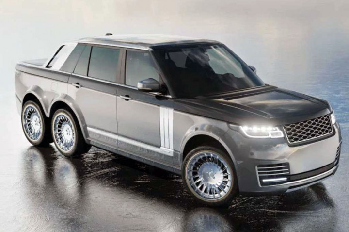 Tampilan Gagah Range Rover 6×6 Pickup ala T.Fotiadis Design