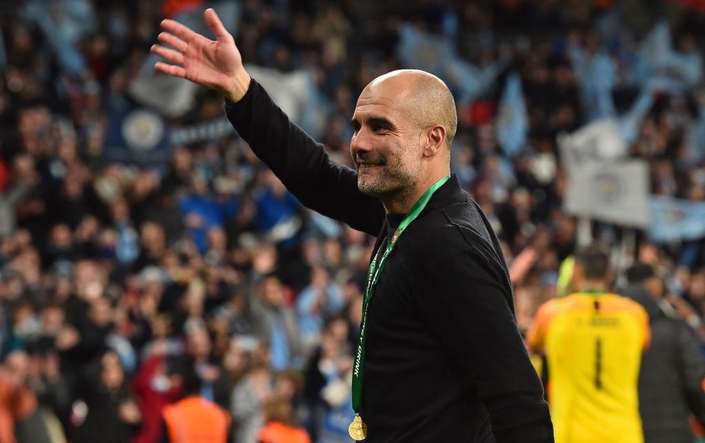 Pelatih Manchester City, Pep Guardiola (AFP/Glyn Kirk)