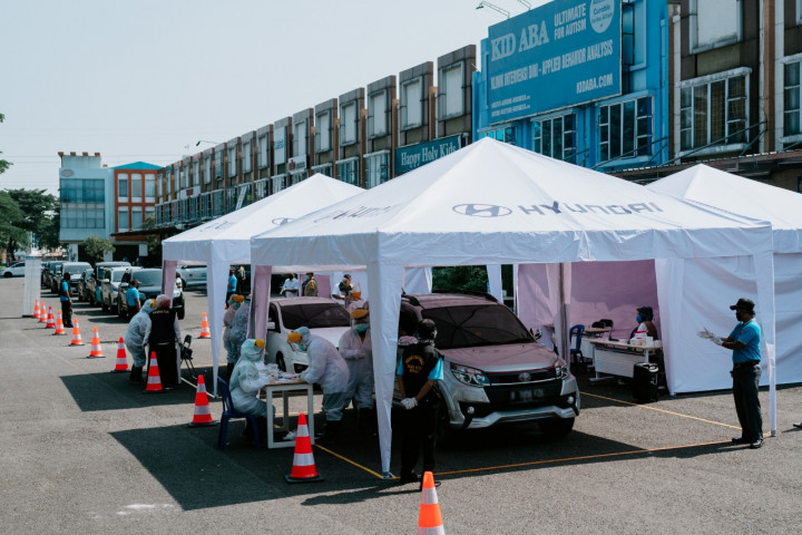 Hyundai Gelar Tes Cepat Drive-Thru Covid-19 di Jawa Barat