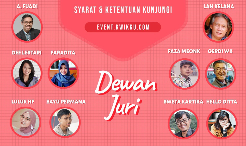 Dee Lestari hingga Faza Meonk Jadi Juri Kompetisi Menulis Novel dan Webtoon (Foto: dok. kwikku)