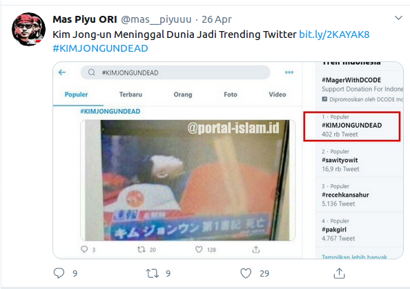 Tangkapan layar klarifikasi pihak universitas brawijaya. Foto: Twitter