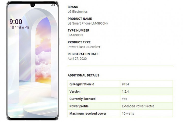Bocoran Gambar Terbaru LG Velvet Konfirmasi Wireless Charging