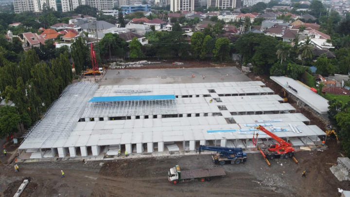 Lapangan Bola Simprug Jadi RS Darurat Covid-19