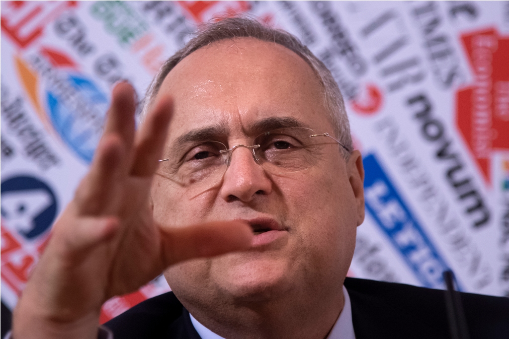 Claudio Lotito. (Tiziana FABI / AFP)