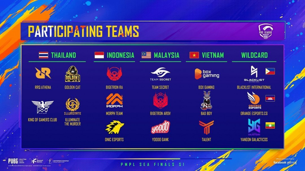 16 tim akan berhadapan di PMPL SEA Finals Season 1