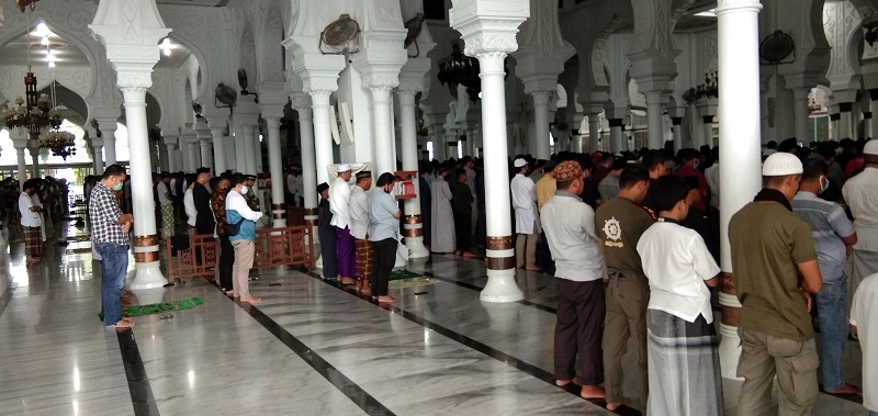 Ilustrasi--Salat jumat di Aceh. (Foto: Medcom.id/Fatmawati)