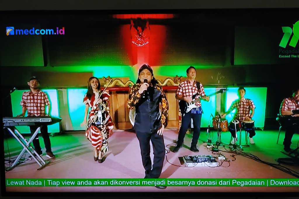 Konser virtual untuk donasi korban korona yang diselenggarakan oleh Pegadaian dan Medcom.id (Foto: Medcom.id)