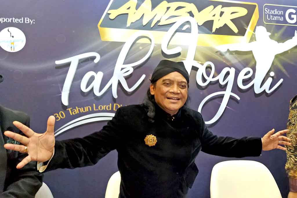 Didi Kempot dalam preskon Konser Ambyar Tak Jogeti (Foto: Medcom.id/Shindu)