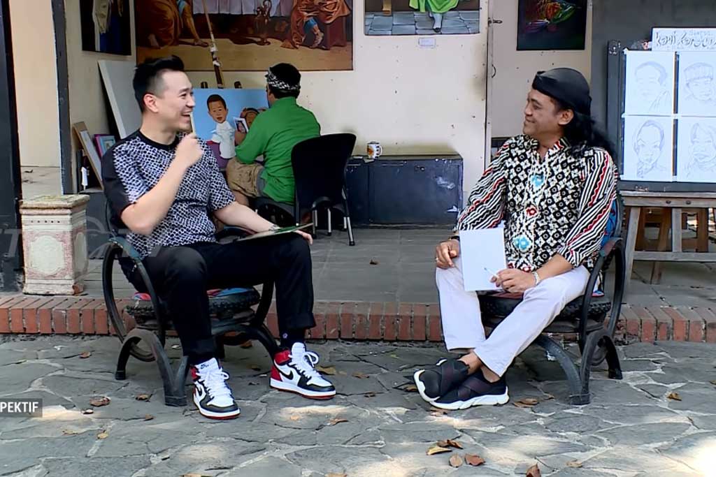 Robert Harianto dan Didi Kempot di program Perspektif Metro TV, Agustus 2019.