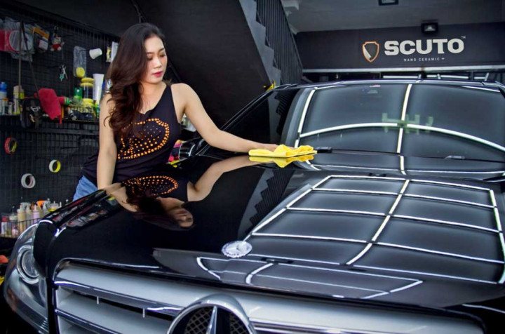 Jurus Andalan Scuto Halau Bercak Bekas Disinfektan