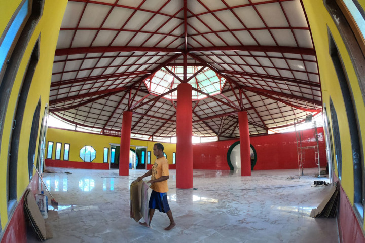 Melihat Pembangunan Masjid Laksamana Cheng Hoo di Jambi