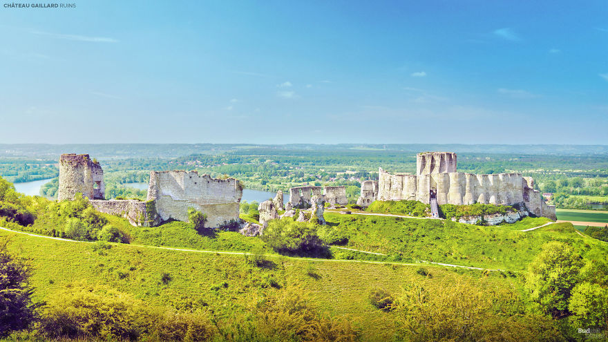 Château Gaillard di Prancis. Foto: Budgetdirect