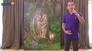 Lukisan Harimau Terjual Rp150 Juta dalam Konser Bersatu Melawan Corona